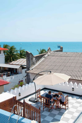 Rooftop Cafe Area | Forodhani Park Hotel